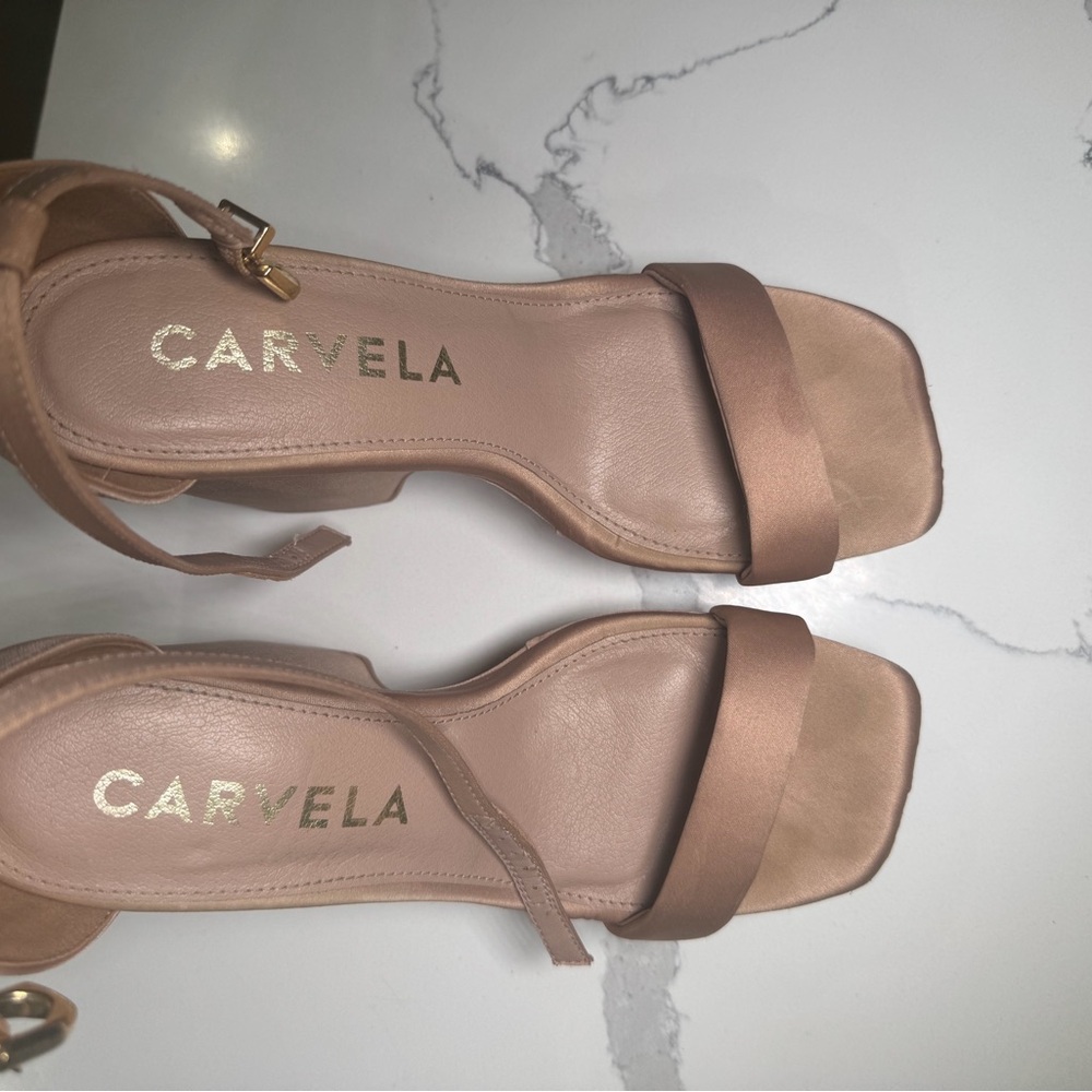 Women's Tan Muave Wedge Sandals - Picture 5 of 7